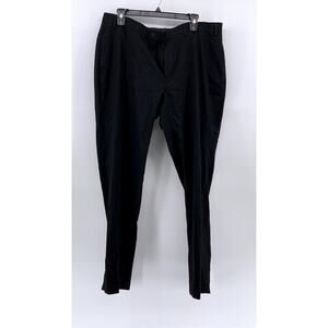 CALVIN KLEIN Men's Black Solid Straight-Leg Flat Front Regular-Fit Pants SZ38X30